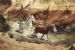 Horses Dashing Through the River