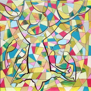 "Tree of Life Puzzle with Seven Birds"
