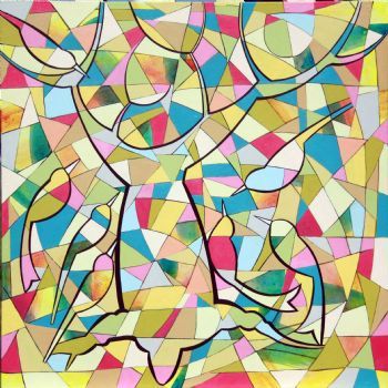 "Tree of Life Puzzle with Seven Birds"