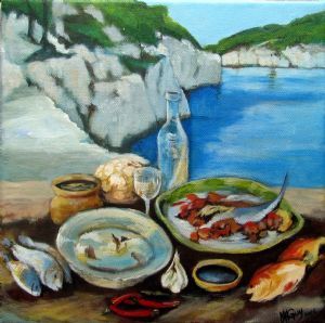 "Still Life with Fish"