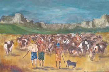 "Herding Nguni"
