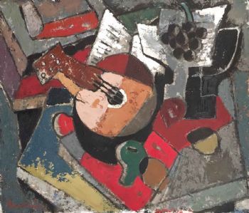 "Still Life with Musical Instrument"