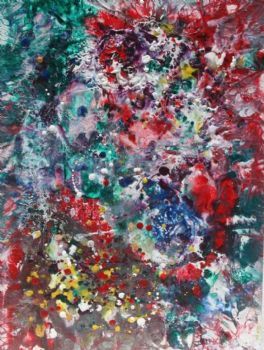 "Encaustic Colour Explosion"