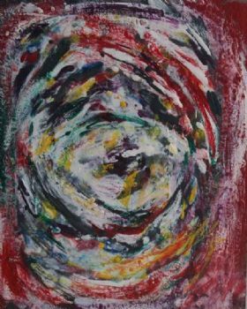 "Encaustic Abstact 