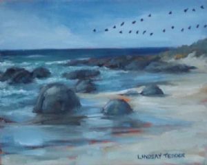 "Cormorants Heading Home"