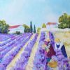 "Gathering Lavender"