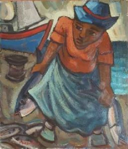 "Woman With Two Fish"