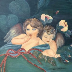 " Angels in Soft Green Sold"