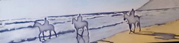 "Horses on the Beach 1"