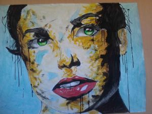 "Dark wall on a model"
