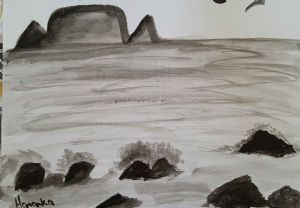 "Table Mountain and Ocean"
