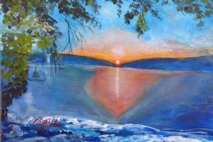 "The sunset"