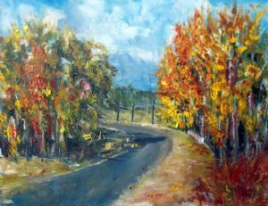 "Bend in the Road, Autumn"