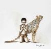"Girl and Cheetah"