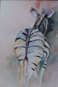 "Zebra Leaving"