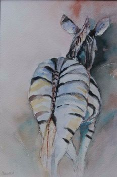 "Zebra Leaving"
