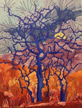 "Trees with Sun"