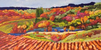 "Vineyards landscape"
