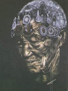 "Old Lady with Beads"