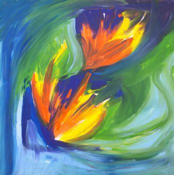"Abstract Strelitzias"