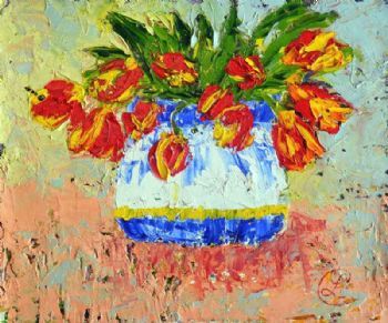"Red and Yellow Tulips"