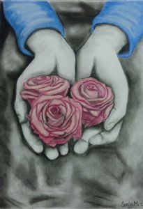 "Hands Holding Flowers"