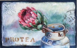 "Protea in Milkcan Viii"