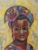 "African Lady with Scarf "