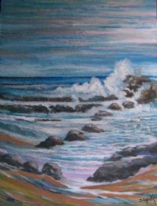 "The Waves on the Rocks"