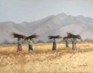 "Women Carrying Wood"