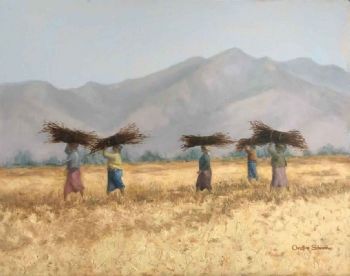 "Women Carrying Wood"