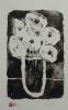 "Flower II Round B&W"