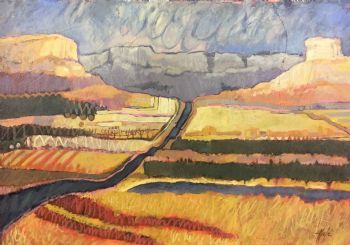 "Fragmented Landscape - Oranje"
