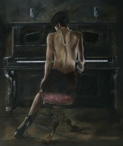 "Kimberly at the piano"