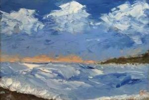 "Impasto Seascape"