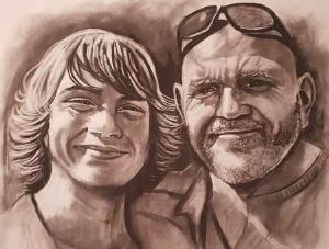 "Father and son."