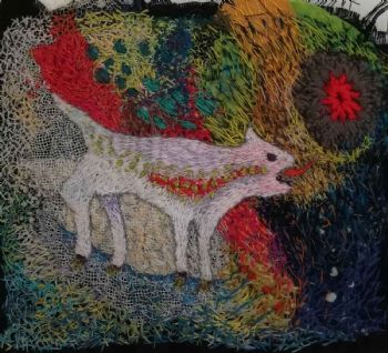 "Barking Dog (Embroidered) "