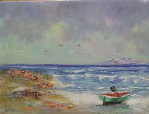 "Resting on the Beach"