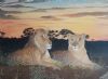 "Young Lion and Lioness"