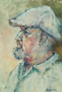 "Man with White Cap"