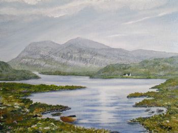 "Mount Arkle Above Shores of Loch Stack "