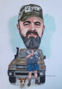 "Caricature Toyota Landcruiser"