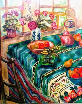 "Bohemian Kitchen Still Life 1"