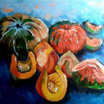 "Pumpkins on a Street in Paris"