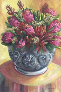 "Bouquet with Pink Proteas "