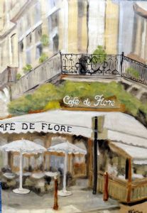 "Street Cafe, Paris"