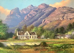 "Wine Farm Near Paarl  Springtime"
