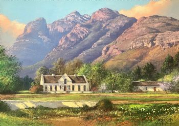 "Wine Farm Near Paarl  Springtime"