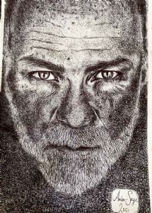 "Untitled, Pen Drawing Male"