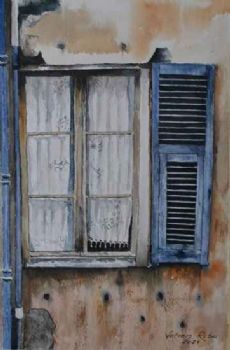 "Old Window with Shutter"